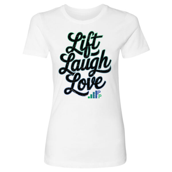 LIFT LAUGH LOVE - WOMEN'S FITTED T-SHIRT - 73M8PE Thumbnail