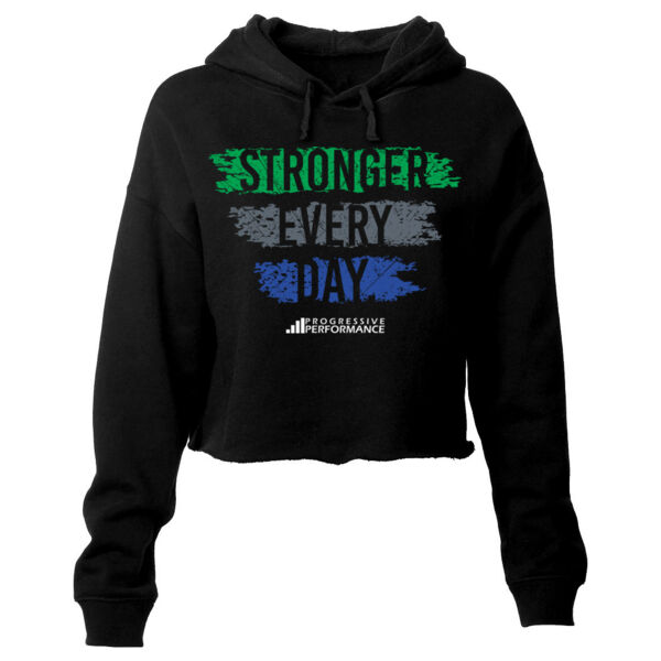 STRONGER EVERY DAY - WOMEN'S CROP HOODIE - $2B35XV$ Thumbnail