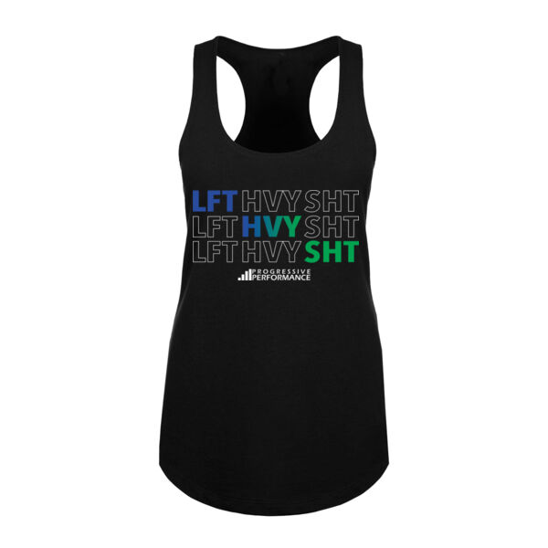 LFT HVY SHT - WOMEN'S FITTED TANK TOP - $KBRJDE$ Thumbnail