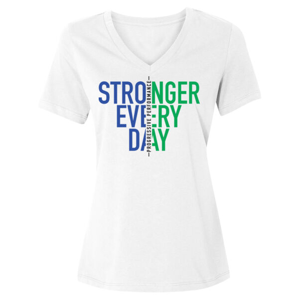 STRONGER EVERY DAY 2 - WOMEN'S RELAXED VNECK - $9U4YBC$ Thumbnail